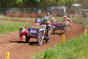 Premiere bei MSC Euenheim: Erstmals gab es beim Mai-MX auch eine Kids Sidecar Klasse. Bild: Tameer Gunnar Eden/Eifeler Presse Agentur/epa